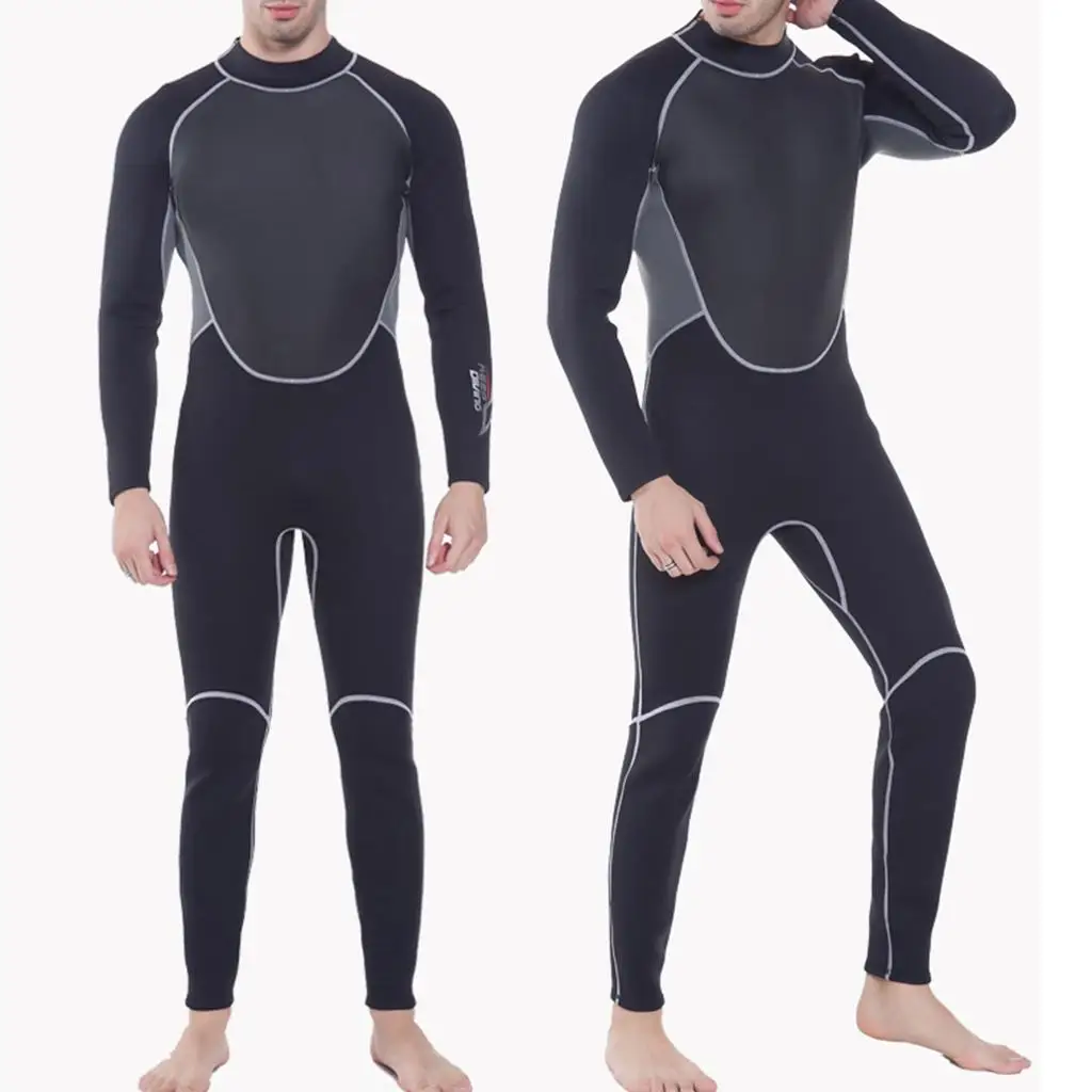 Stretchy 3mm Neoprene Men Surf Dive Wetsuit Kayak Winter Swimming Full Body Wet Suit Warm & Comfortable XS to XXL |