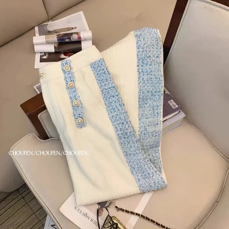 Женский твидовый пиджак с высокой талией элегантный винтажный воротником Питер