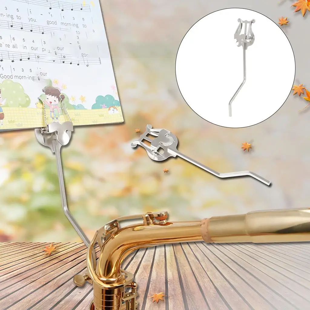

Прочный листовой музыкальный зажим Sax Lyre музыкальный лист для саксофона