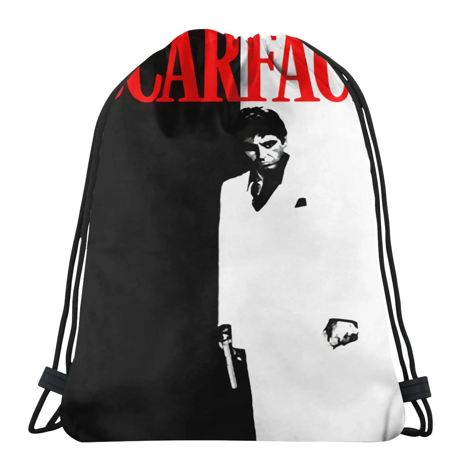 

Рюкзак Scarface мужской из органзы, сумка для обуви, спортивный саквояж для рисования, мешок на шнурке