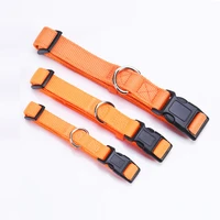 durrable nylon adjustable dog collar for small medium large puppy dogs 6 colors