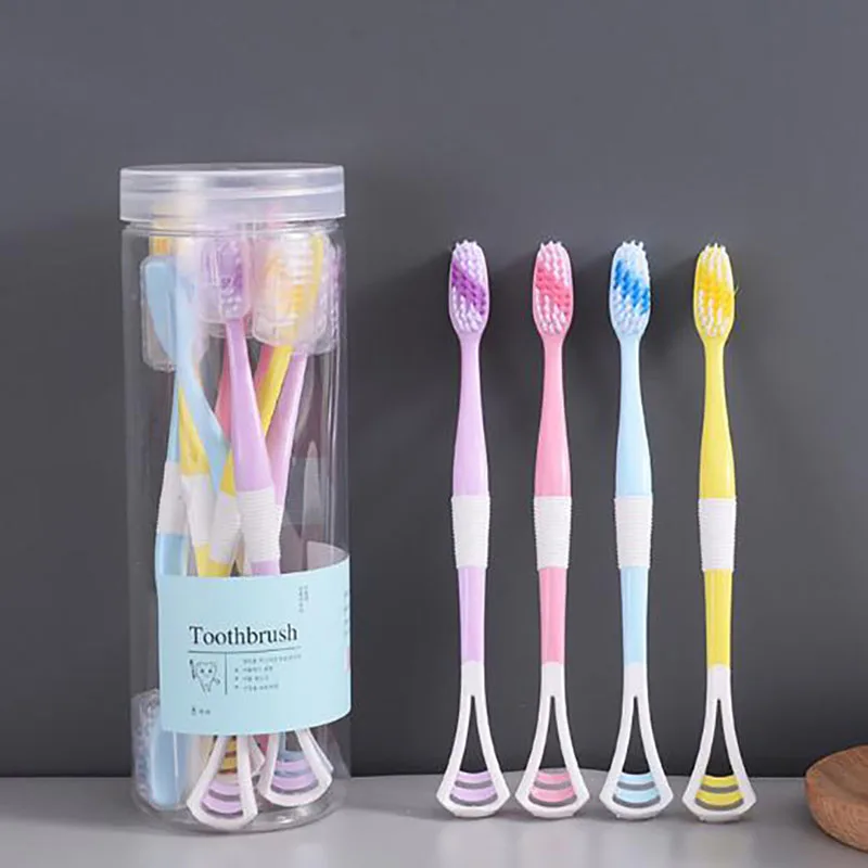 

8pcs/Set Adults Toothbrush Tongue Scraper Tongue Cleaner Tongue Scraper Remove Oral Care Tools New