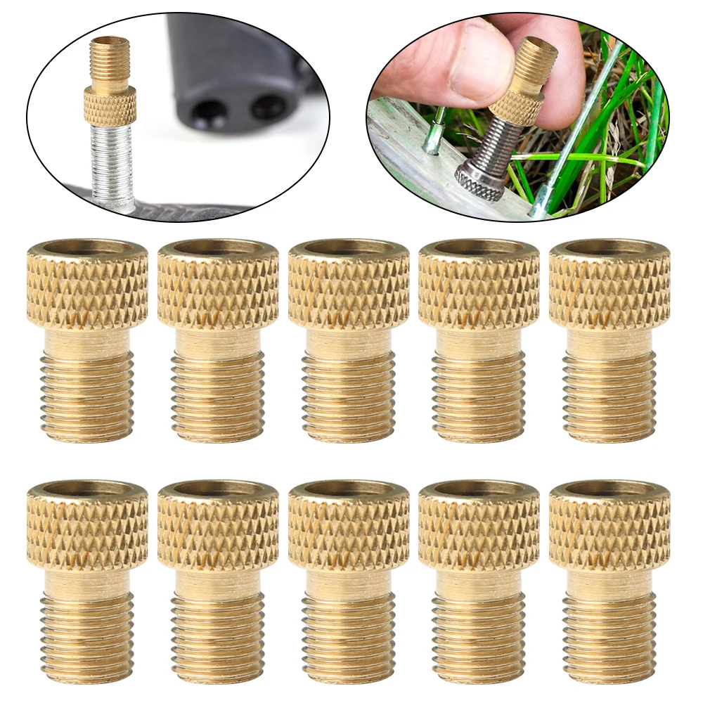 

1/10PCS Bicycle Valve Adapter Cap Presta To Schrader Adapter French Valve Connector Bike Nozzle Inflator Mtb Bike Accessories