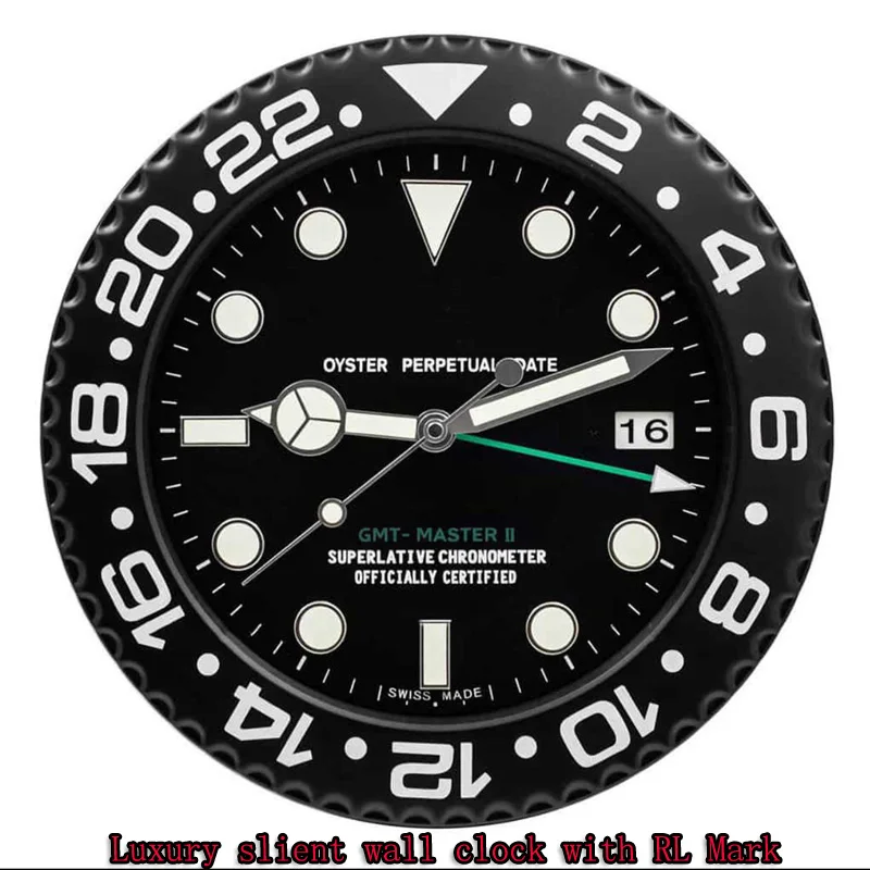 Роскошные дизайнерские настенные часы Rolexes металлические большие дешевые |