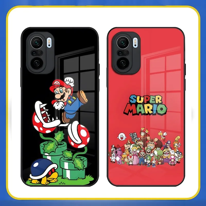 

Cartoon Games Super Marios B-Bros Phone Case Glass for Xiaomi 13 11 11T 10 11i Redmi Note 11 9T 9 8 10 9A 11S Pro Poco F3 Cover