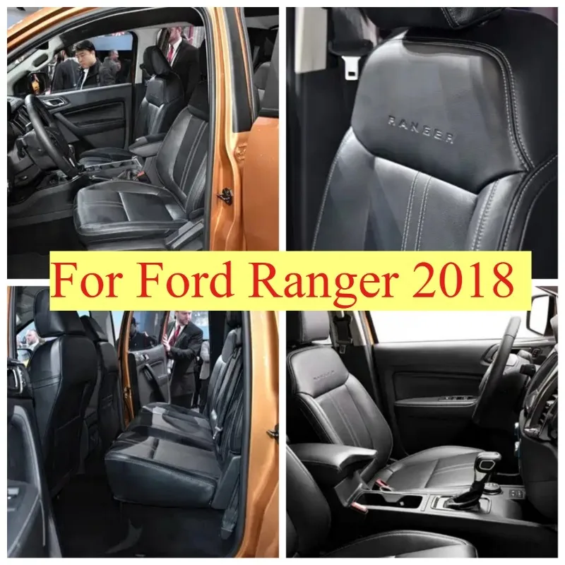 Фото Подходит для Ford Ranger 2018. Чехлы на сиденья из веганской кожи для 5 передних сидений. №1