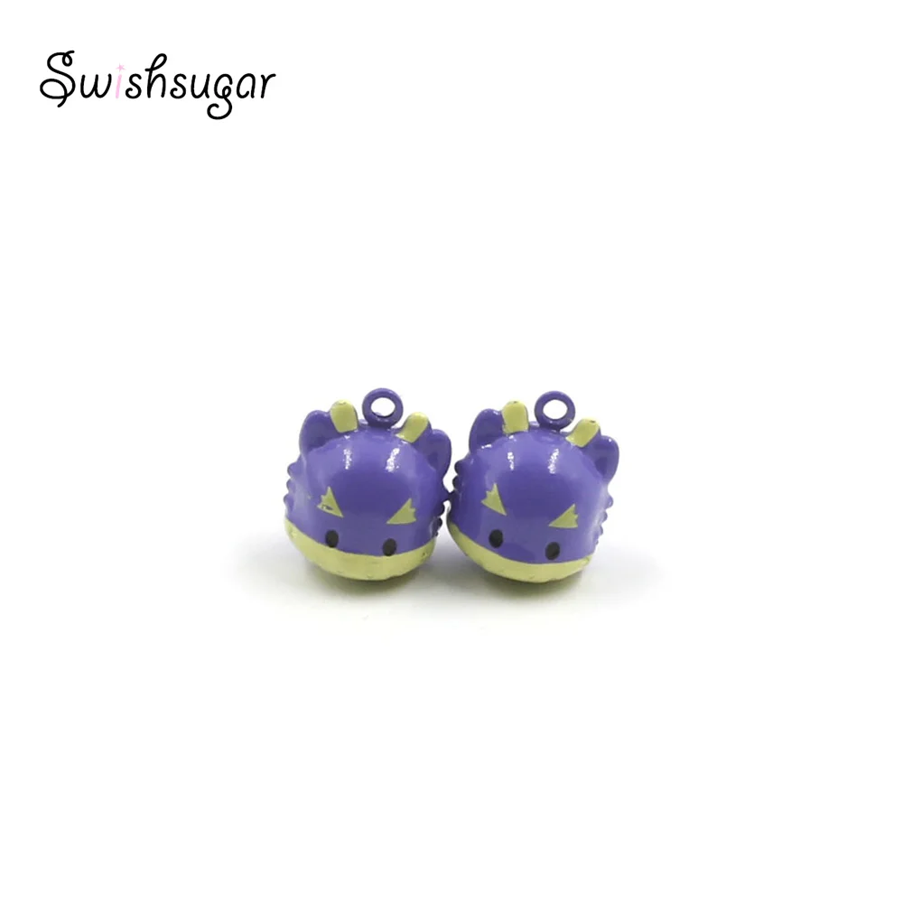 

Enamel Animal Dragon Metal Bell Charms For Pet Necklace Pendant Keychain Jewelry Findings Accessories