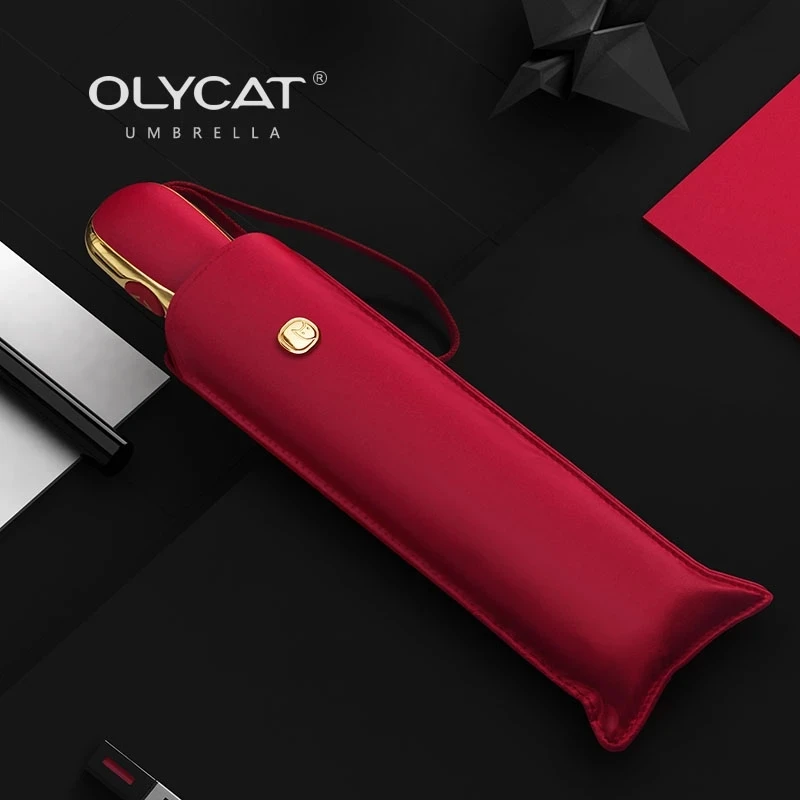 

Автоматический зонт Xiaomi OLYCAT, женские ультралегкие плоские Солнцезащитные Зонтики с защитой от УФ излучения, портативный дорожный прозрачн...