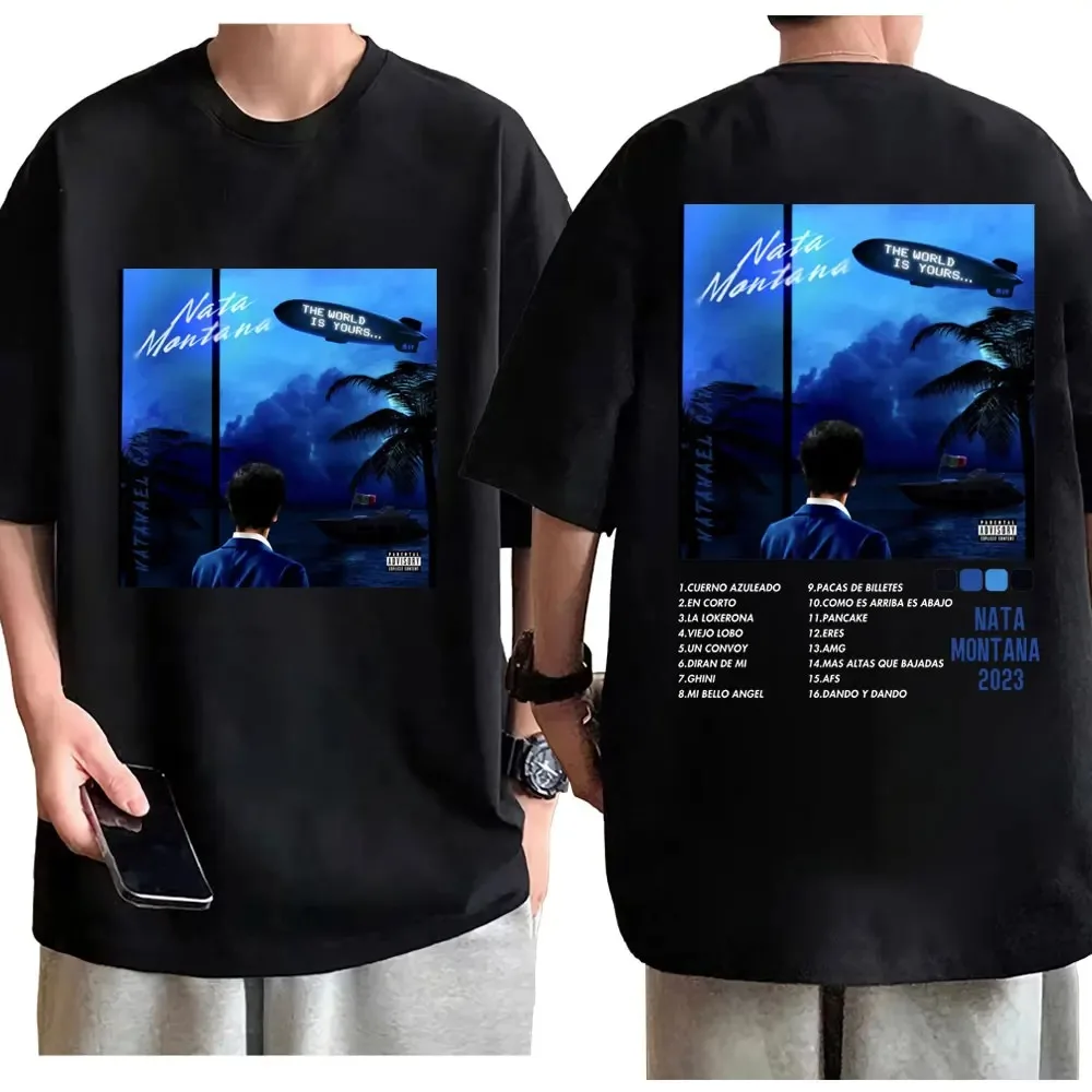 Хлопковая Футболка Унисекс С Графическим Принтом Nateaniel Kanu Album Nata Montana