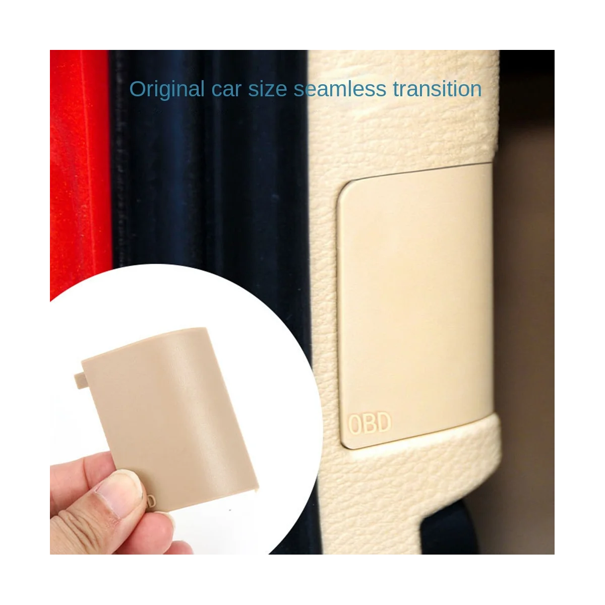 

51439111663 Interior Kick Panel OBD Plug Cover for BMW E66 E65 2001-2008 In-Vehicle Diagnostic Interface Plug Cap Beige