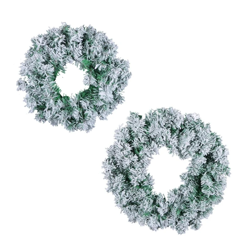 

E5BB Pine Wreath Wedding Decoration Wall Hanging Artificial Flowers Hanging Props Festival Spring Decor For Door Garden