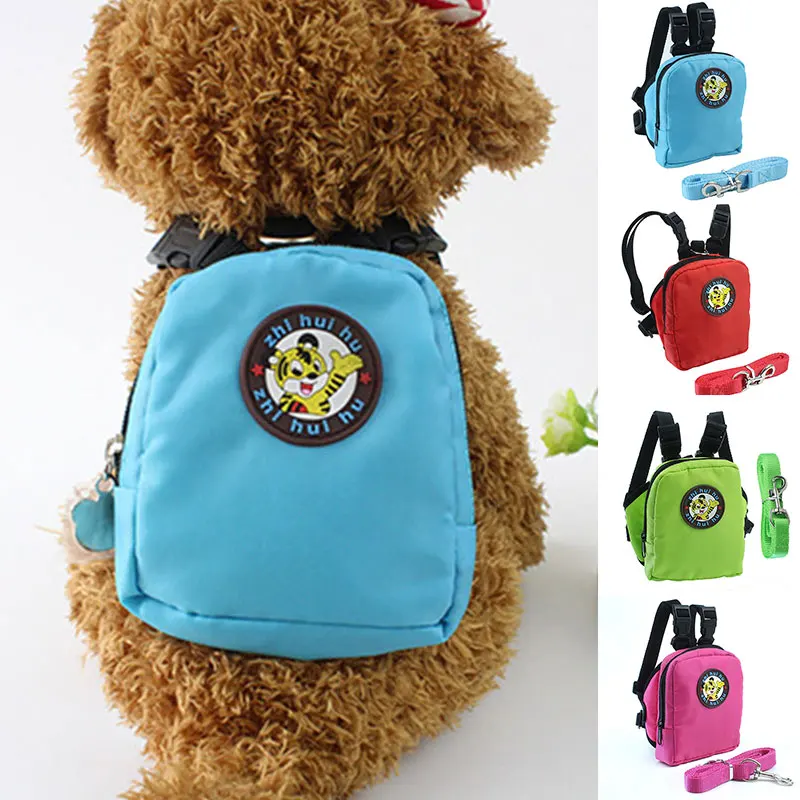 

Large Capacity Cute Pet Backpack Universal Practical Convenient Dog Travel Backpack Durable Solid Color Nylon Pet Bag Supplies