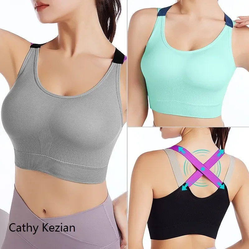 

Women Seamless Bra Camisole Tanks Underwear Crop Top L XL Black Green Gray Skin Breathable Sexy Sports Fitness Yoga Casual