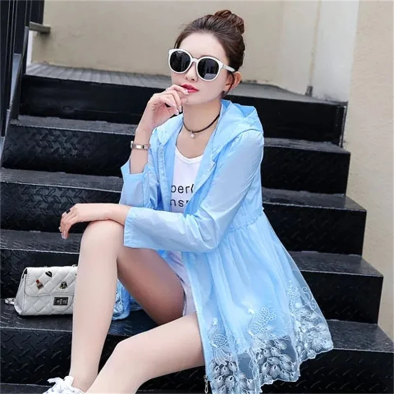 Летняя тонкая женская куртка с капюшоном быстросохнущая Женская ветровка