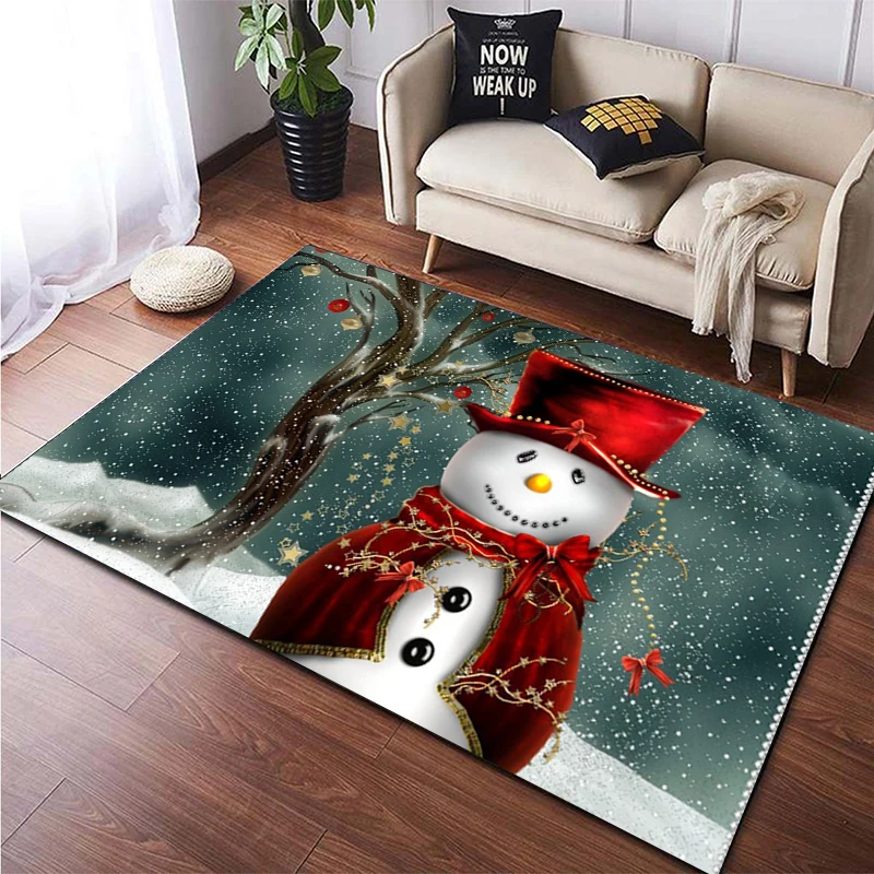 Christmas HD Printed  Area Large Rug ,Carpet for Living Room Bedroom Sofa Decoration, Non-slip Floor Mats Dropshipping Alfombras