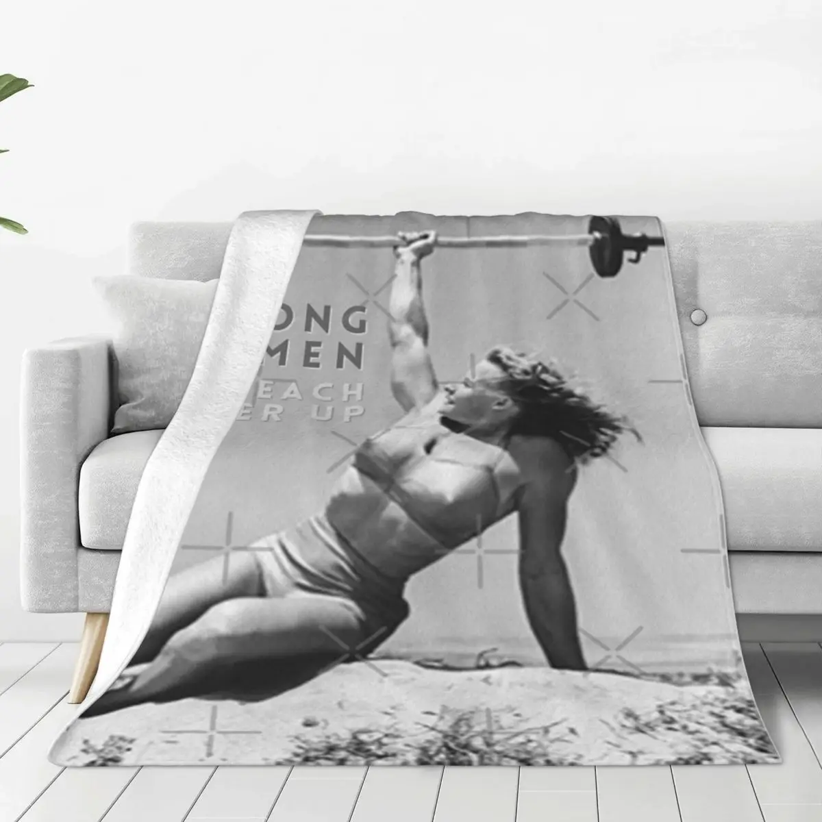 Strong Women Lift Each Other Up - Abbye Stockton Винтажное одеяло для бодибилдер Покрывало на кровать