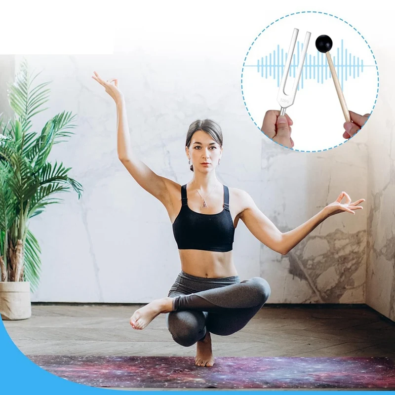 Вилка для настройки 528 Гц Серебряная вилка Solfeggio лечения музыкального