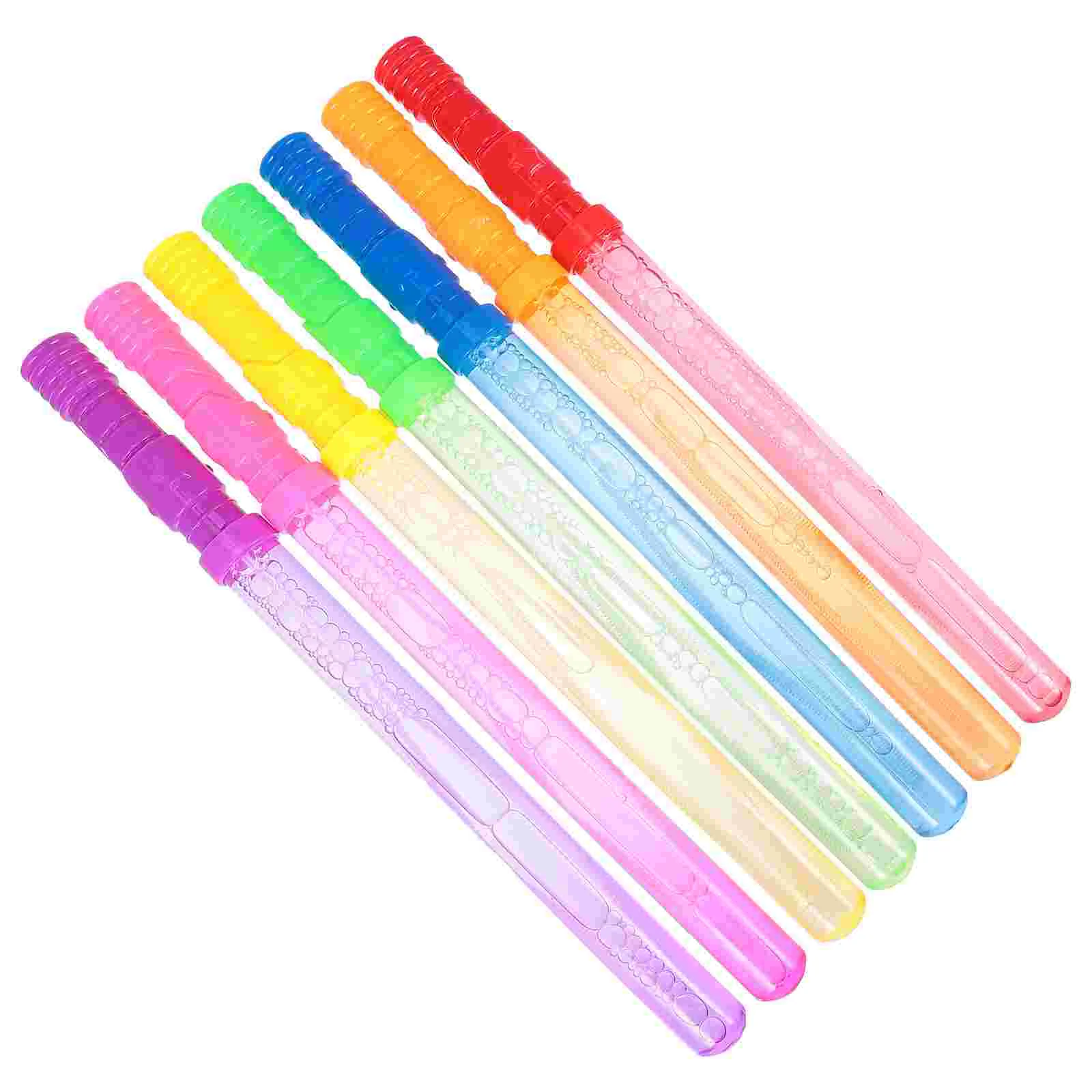 

7Pcs Plastic Bubble Wands Kids Beach Toys Outdoor Child Gifts (Random Color)