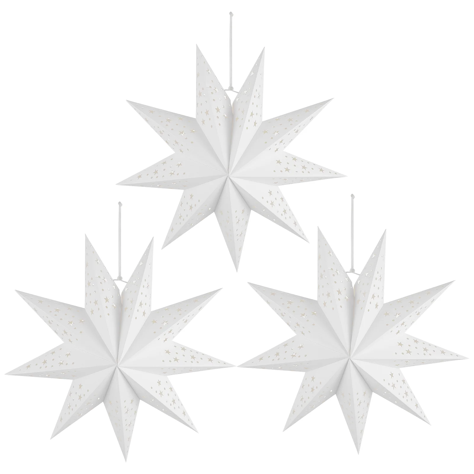 

Star Hanging Lantern Lampshade Paper Holiday Christmas Pendant Ornaments