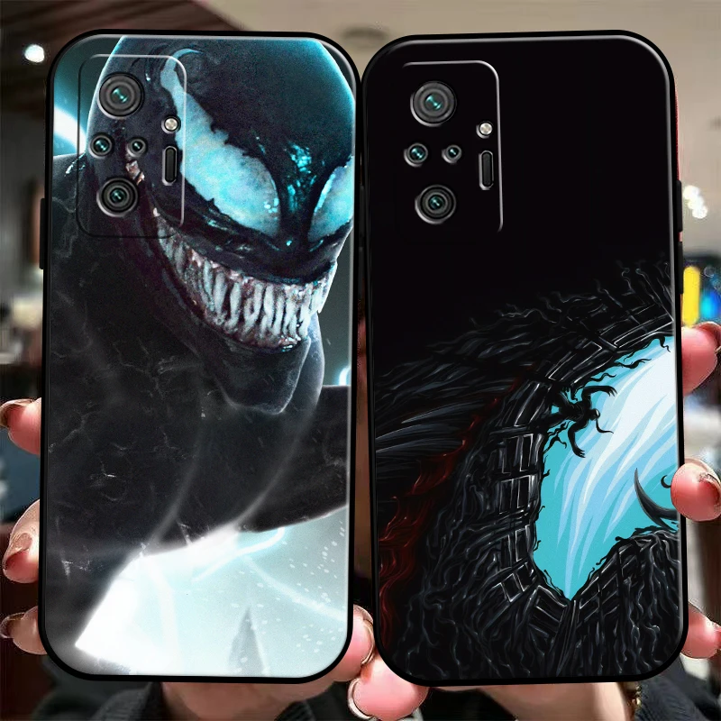

Marvel Venom COOL Phone Case For Xiaomi Redmi 9 10 9i 9AT 9T 9A 9C Note 9 9T 9S 10 Pro 10S 5G Funda Soft Back Carcasa