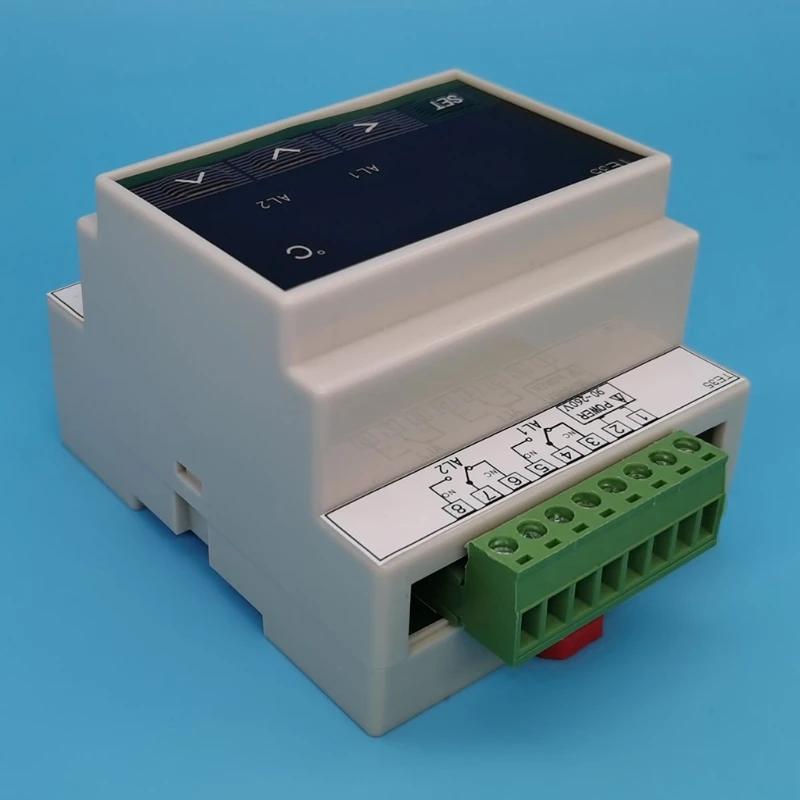 

LED Digital Temperature Controller AC90~260V Thermostat with 2 Way Relay Output 0.4-inch LED Dispaly Professional