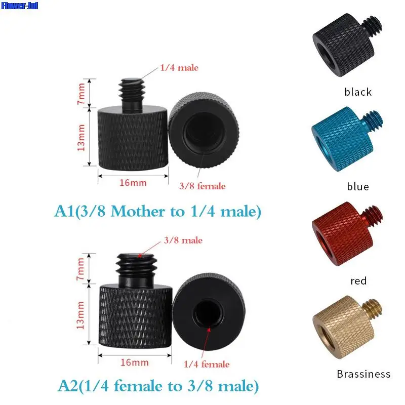 

Conversion Screw Universal Camera Dual Nuts Tripod Mount Screw Adapter Converter for DSLR Camera Quick Release Mount Adapter