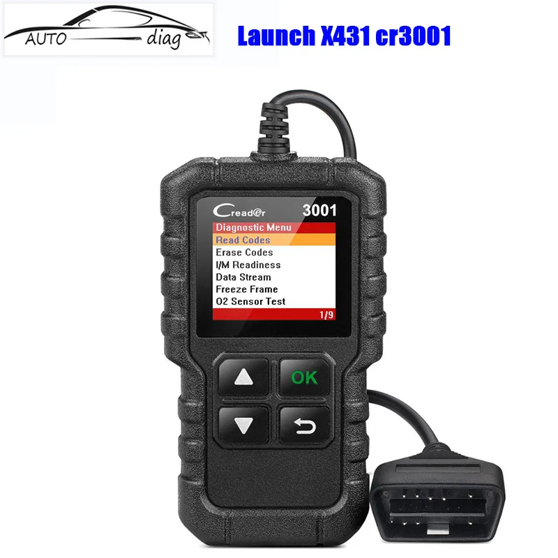 

LAUNCH X431 Full OBD2 Scanner CR3001 Car Diagnostic Tool Check Engine Battery Auto OBDII Code Reader Free Update pk CR3008 KW850