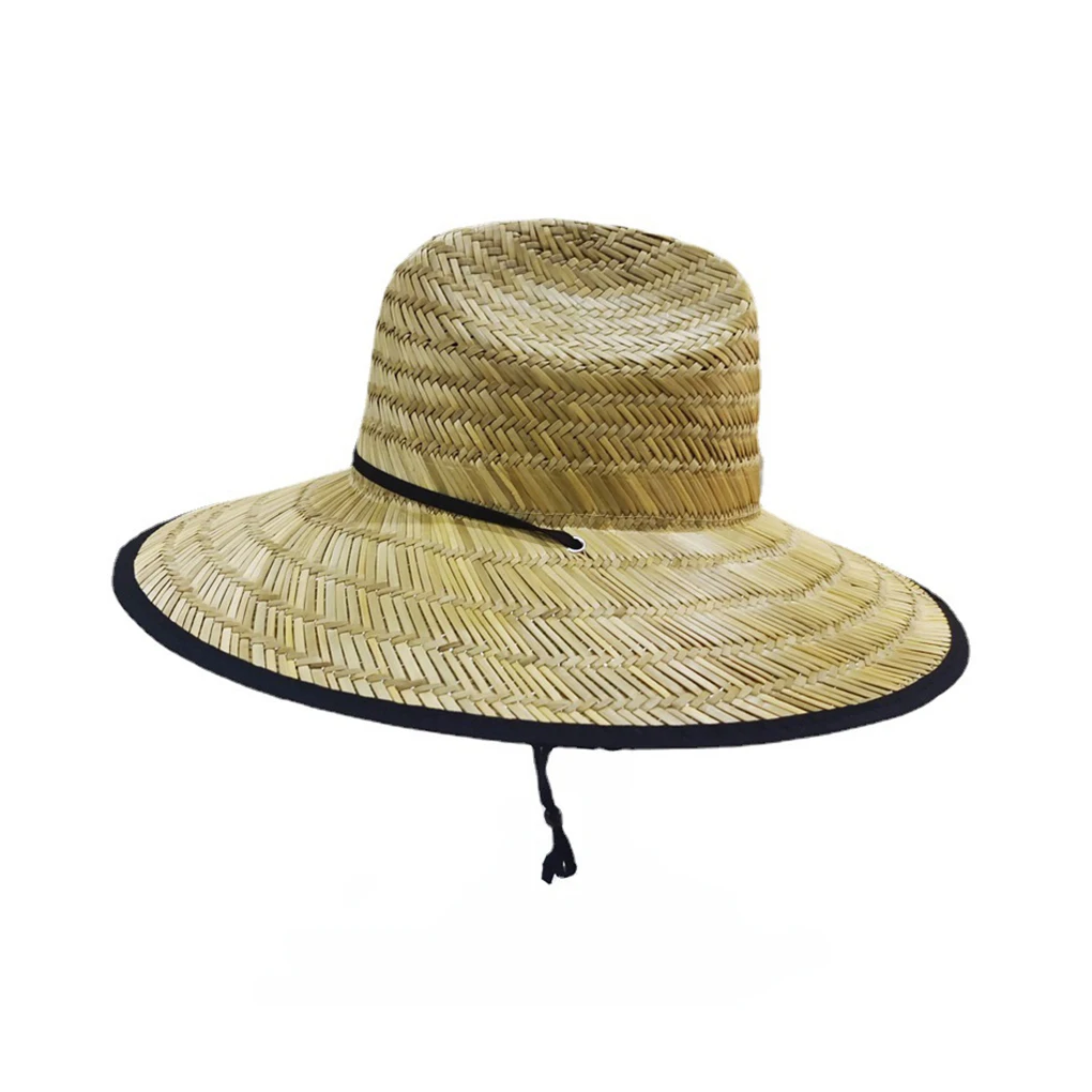 

Wheat Straw Beach Hat Men Women Replacement Adjustable Handmade Outdoor Seaside Travelling Camping Cap Headgear Gift