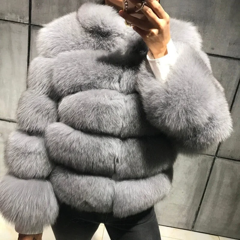 Plus Size Teddy Coats 2023 Autumn Winter Faux Fur Coat Women Casual Warm Soft Thick Fur Jacket Plush Overcoat Pocket  Female New