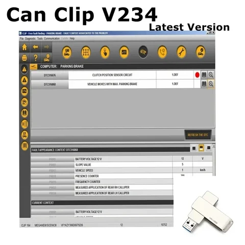 2024 Can Clip V234 последнее программное обеспечение для Renault Can Clip OBD2 диагностическое программное обеспечение + Reprog V191 + Dialog gys V4.72 программное обеспечение для ремонта автомобилей