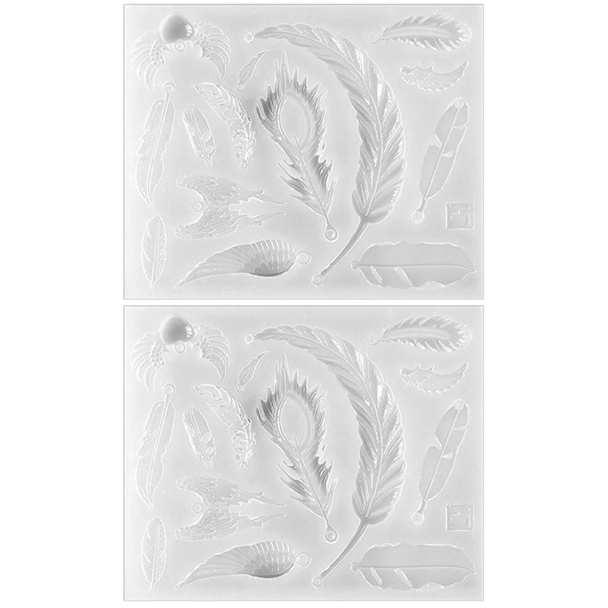 

2 Shaped Resin Molds Resin Resin Craft Casting Materials