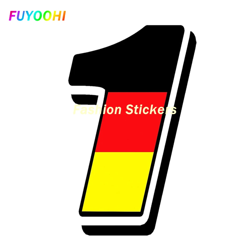 

FUYOOHI Exterior/Protection Fashion Stickers Creative Racing Numbers Vinyl Germany Flag Sticker for Moto Gp Auto Car Bike