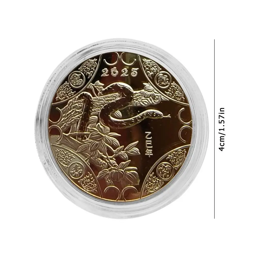 

Памятная монета Змея 2025 года Замысловатый дизайн