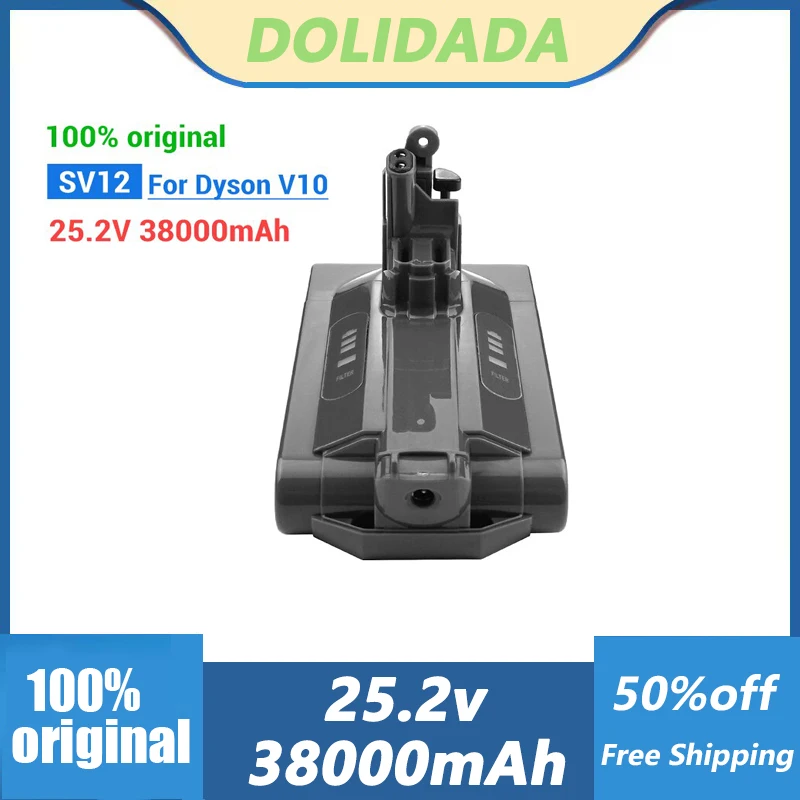 

For Dyson Brand New OriginalV10 Battery 25.2V 38000MAH SV12 V10 Fluffy V10 Animal Absolute M Reminder Replace Lithium Battery