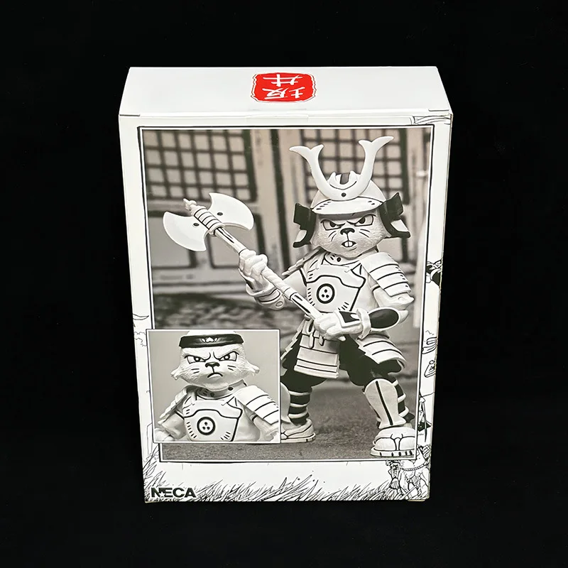 Фото Коллекционная фигурка NECA Усаги Йоджимбо, черно-белая версия из комиксов, 7 дюймов, самурай-кролик, с подвижными суставами, модель WY №2