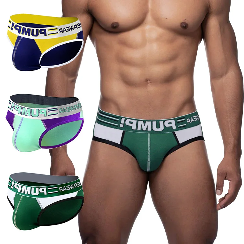 

2023 New Men Underwear Bulge Push Up High Quality Pure Cotton Triangle Underwear Cotton low-rise Youth Fashion Trend MP221