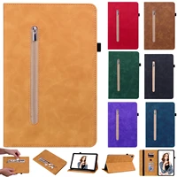 for ipad 8th case luxury leather wallet tablet for ipad mini 5 4 3 2 1 case for ipad mini 6 2021 full protect zipper bag shell