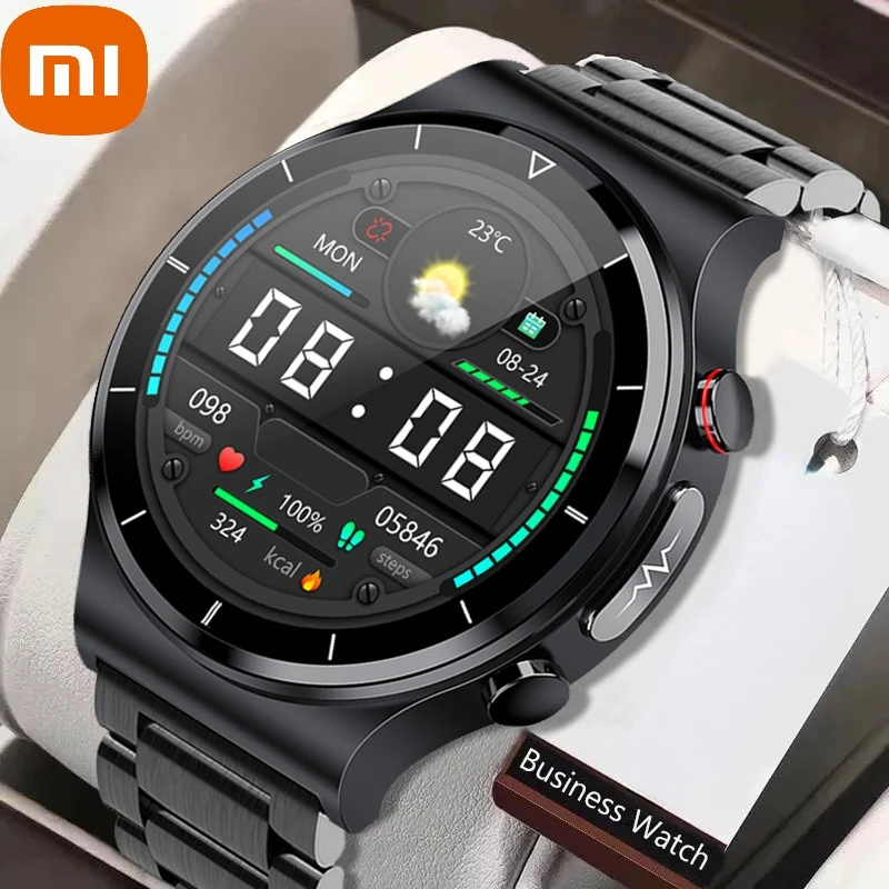 

Xiaomi Health Smart Watch Men ECG+PPG Body Temperature Blood Pressure Heart Rate IP68 Wireless Charger Smartwatch 360*360 HD