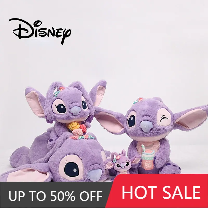 

Оригинальные Плюшевые куклы диснеевские подлинные ангельские куклы плюшевые игрушки новые фиолетовые Лавандовые ангельские молочные чаш...