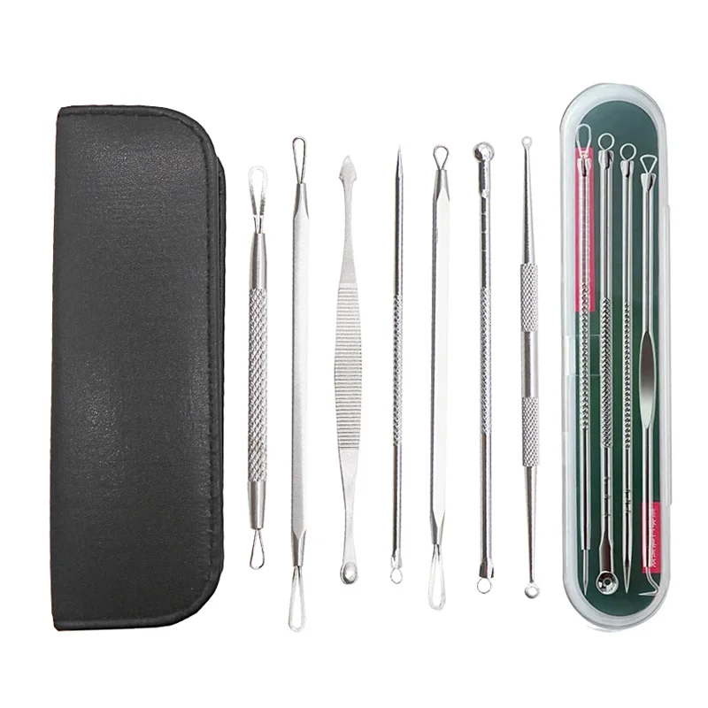 Набор инструментов для удаления черных пятен Efero с иглами ухода за прыщами и