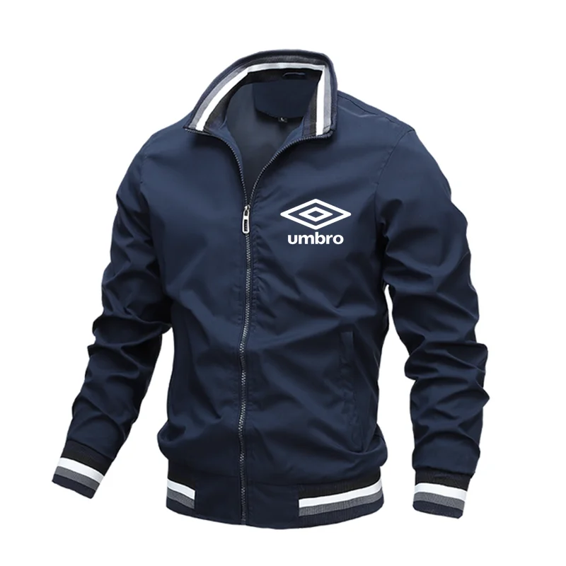 

2022 Men's Fashion UMBRO Printed trench Jacket Casual jacket Men's outdoor blazer Spring/fall Army Cargo Bomber Jacket Men's wea
