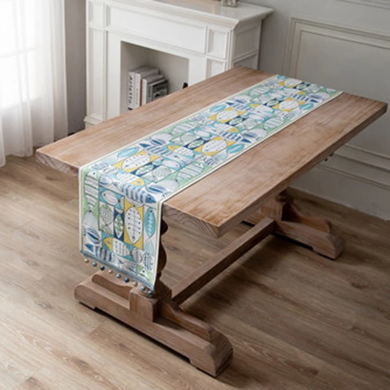 Жаккардовая настольная дорожка украшение для обеденного стола вышитые