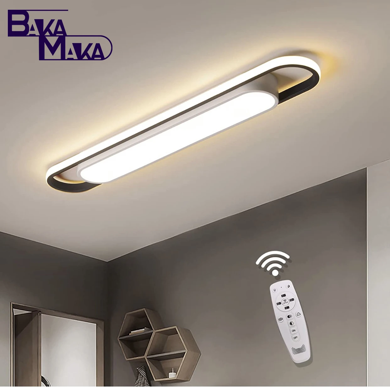 

Led Ceil Light Rectangular For Kitchen Home Deco Chandelier Dining Bedrooms Sensor Lamp Modern Ceiling Lights For Living Room