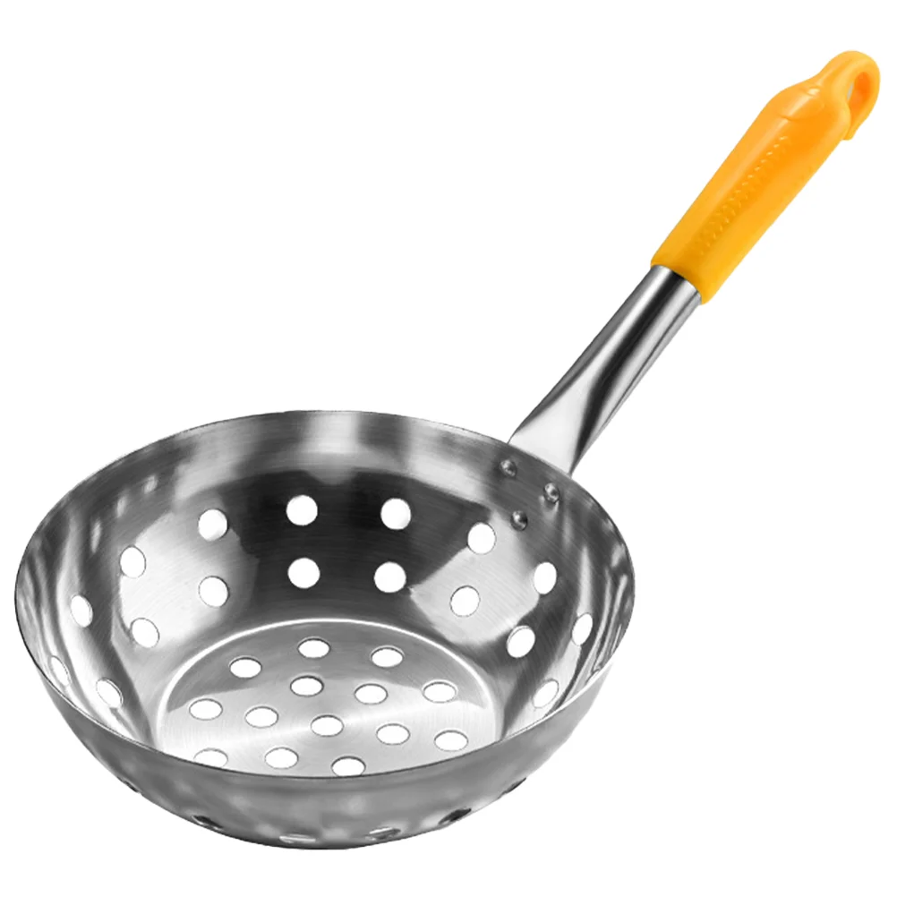 

Stainless Steel Colander Hand Strainer Handle Tools Wok Utensils Pasta Scoop Sieves Strainers Cooking Slotted Spoons