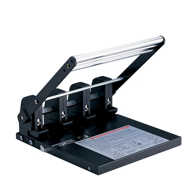 Manual Heavy-Duty Three-Hole Four-Hole Precision Paper Puncher Can Punch 150 Sheets of A4 Paper Spacing 108Mm (Adjustable)