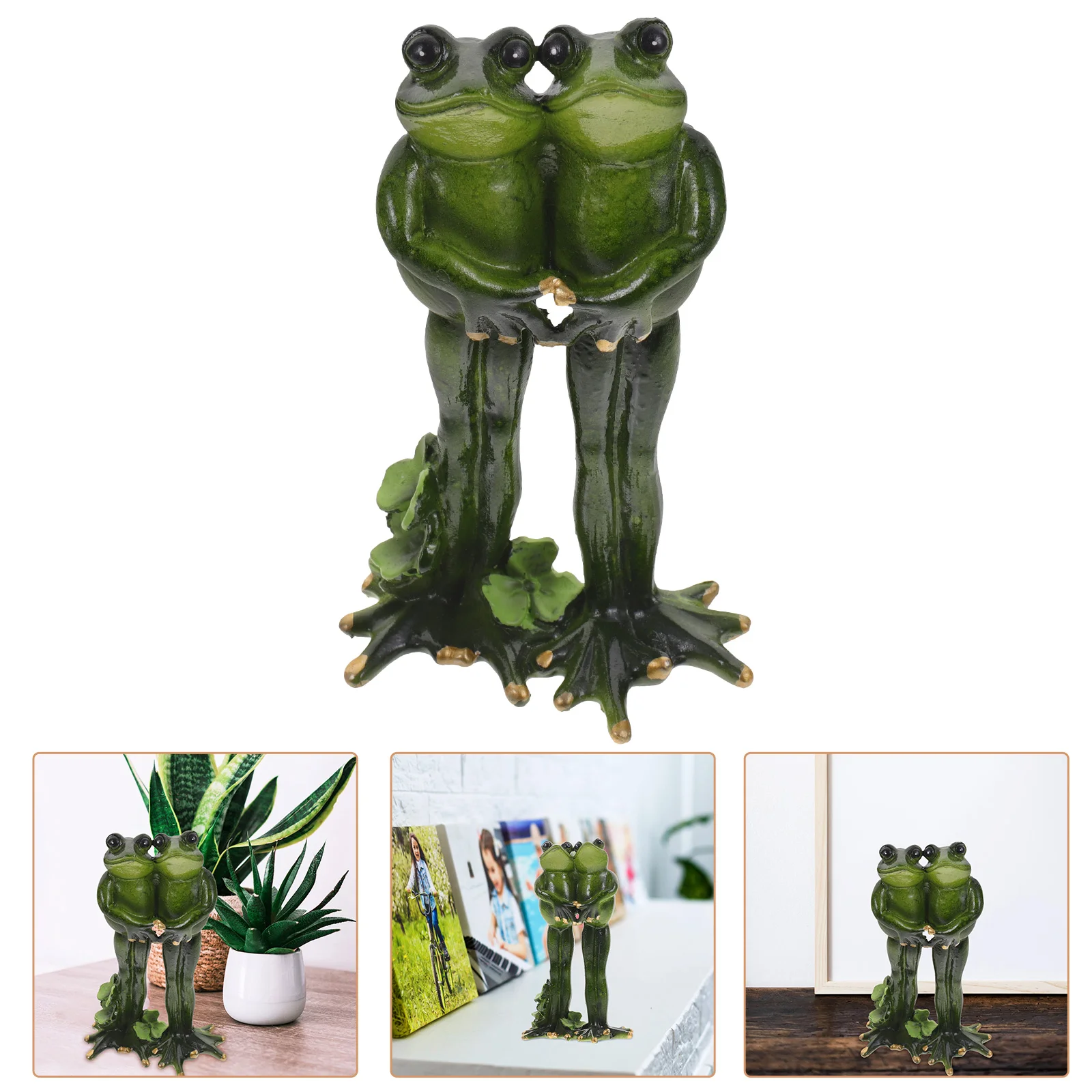 

Flowerpot Resin Frog Figurine Animal Decor Decoration Table Centerpiece Statue Garden