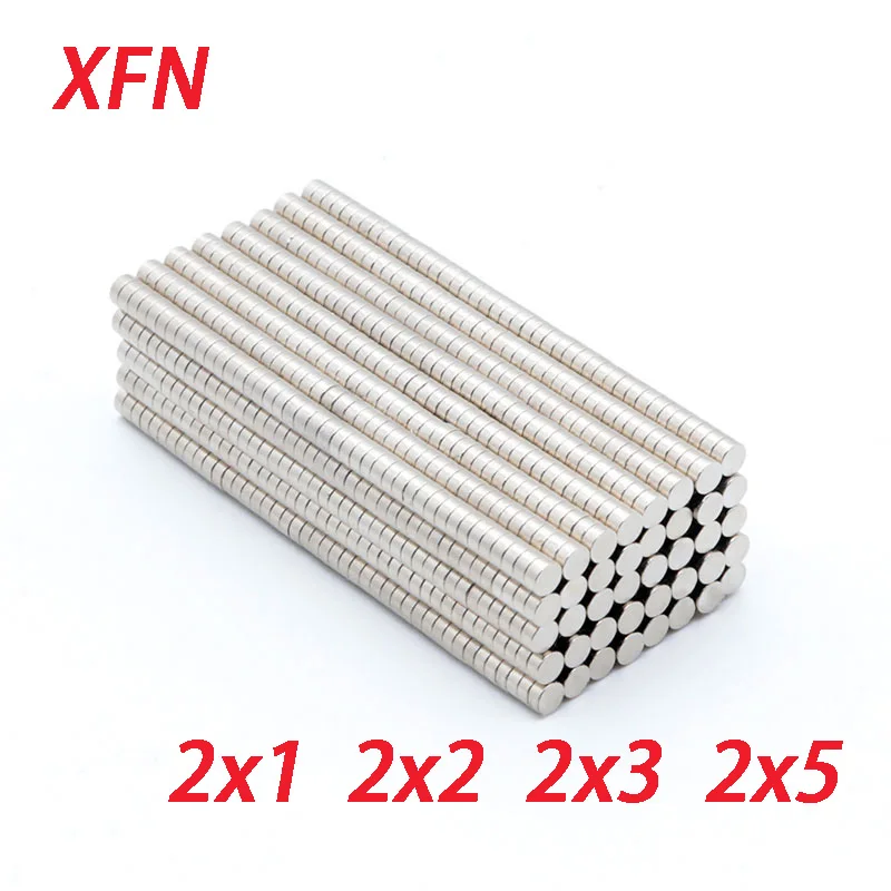 Мощный Неодимовый магнит, 2x1 мм, 2x2 мм, 2x3 мм, 2x5 мм - изображение