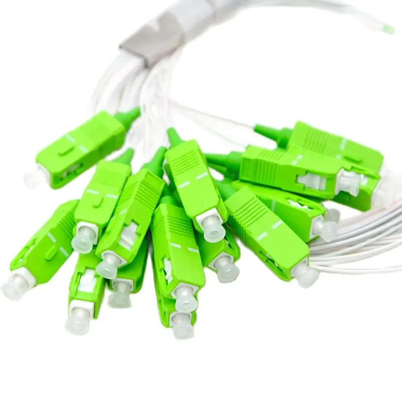 10pcs 1:16 Optic Splitter Mini Steel Tube PLC SC/APC Single Mode Differential Communication Equipment Free Shipping Brazil