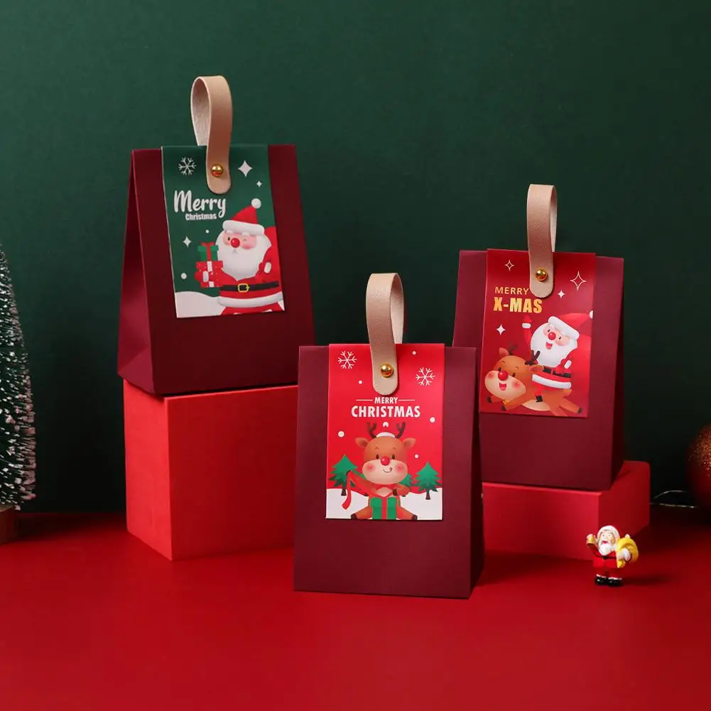 

Christmas Gift Boxes Santa Claus Candy Dragee Box Merry Christmas Year Xmas Bags Packaging New 2024 Wrapping Supplies Gift B6Q5