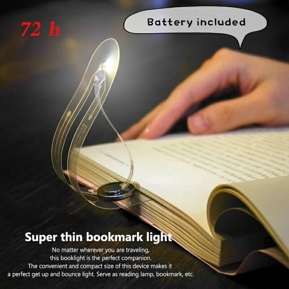 

Bookmark LED Book Light for Reading Bulbs Novelty Card Flashlight Night Light